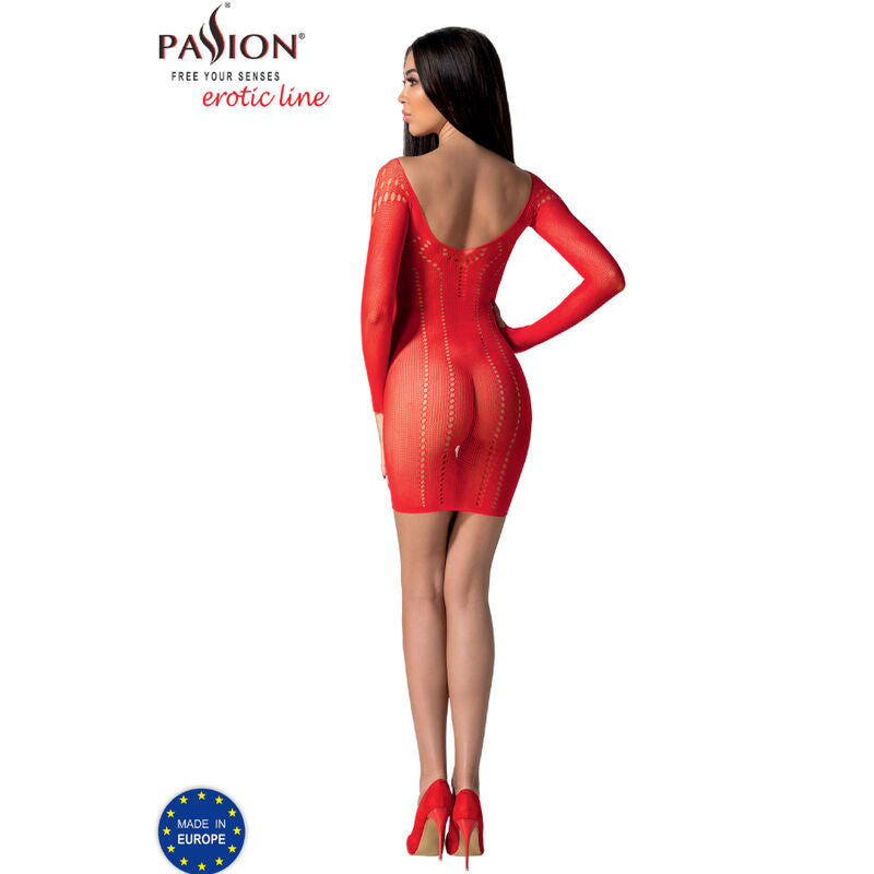 Passion - Bs101 Roter Bodystocking, Eine Grösse