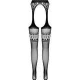 Passion - S026 Schwarze Strumpfstrumpfhose, Eine Grösse