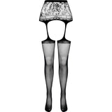 Passion - S028 Schwarze Strumpfstrumpfhose, Eine Grösse