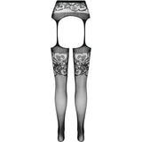 Passion - S029 Schwarze Strumpfstrumpfhose, Eine Grösse
