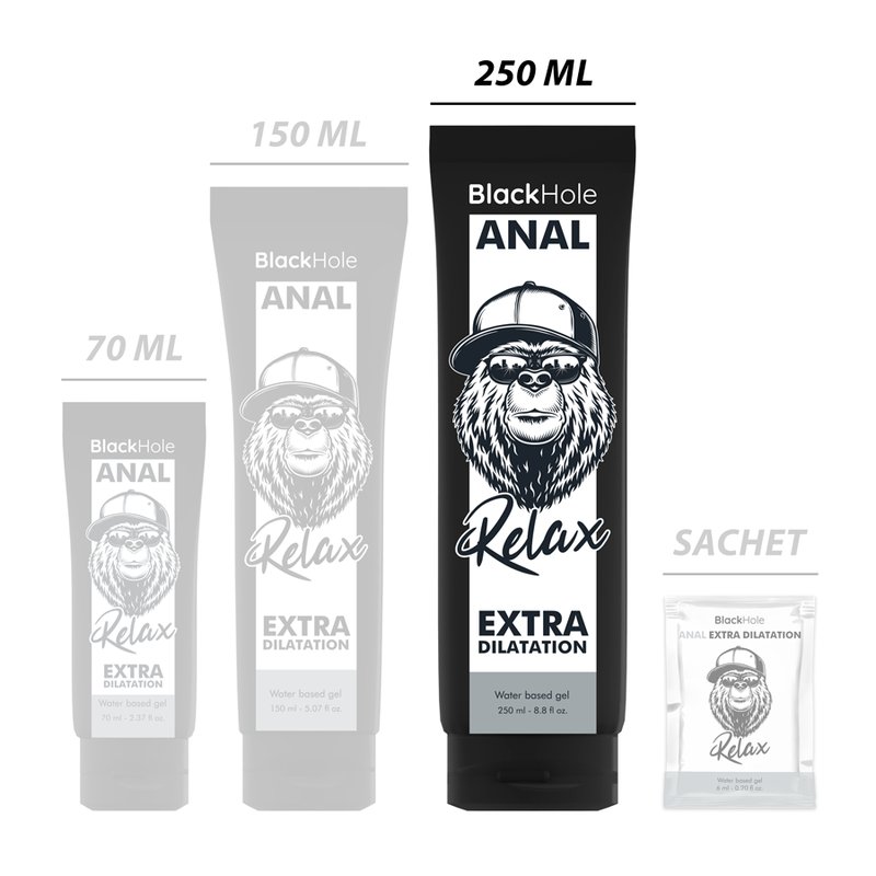 Black Hole - Anal-Dilationsgel auf Wasserbasis 250 ml
