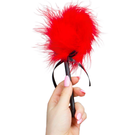 Fetisch-Toy Secretplay Red Marabou Duster Rot