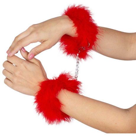 Secretplay - Rote Marabou-Handschellen