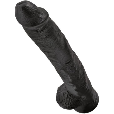 King Cock - Realistischer Penis mit Eier 30.5 cm Schwarz