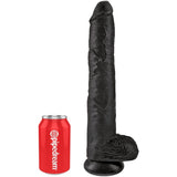 King Cock - Realistischer Penis mit Eier 30.5 cm Schwarz