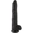 King Cock - Realistischer Penis mit Eier 30.5 cm Schwarz
