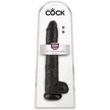 King Cock - Realistischer Penis mit Eier 30.5 cm Schwarz