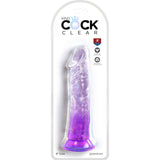 King Cock - Clear Realistischer Penis 19.7 cm Lila
