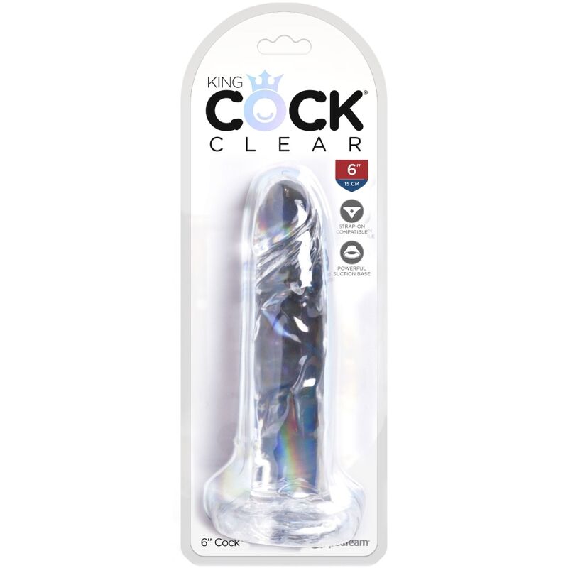 King Cock - Clear Realistischer Penis 15.5 cm Transparent