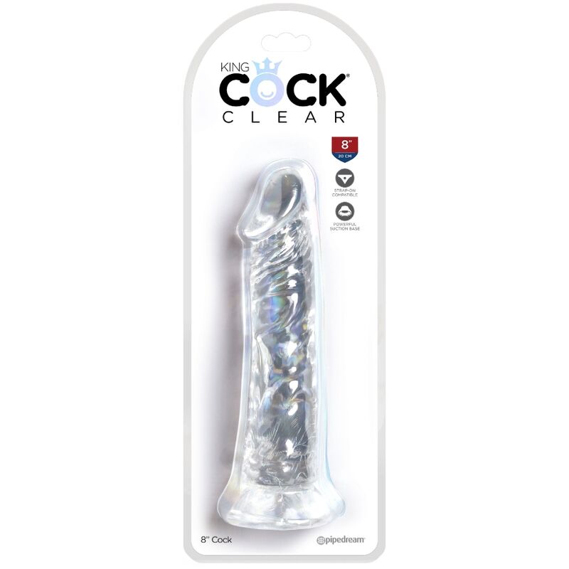 King Cock - Klarer Realistischer Penis 19.7 cm Transparent