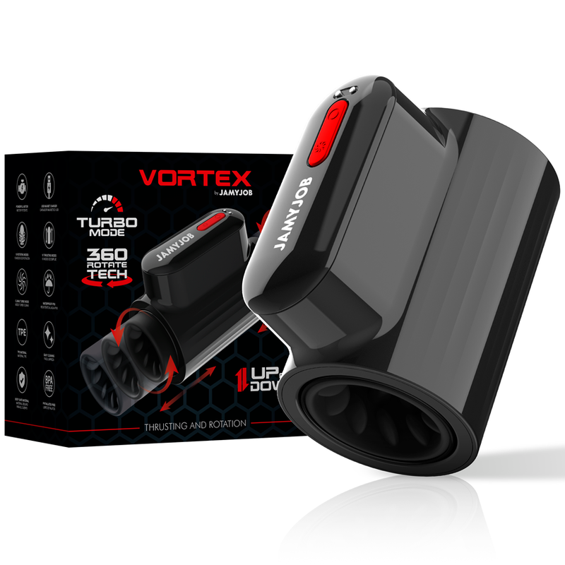 Jamyjob - Vortex-Stoß- und 360-Drehbarer Tech-Turbo-Modus-Masturbator