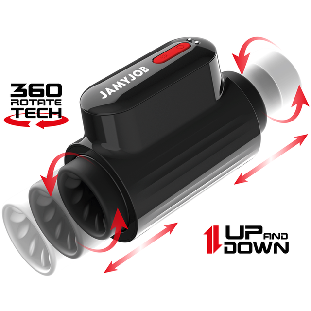 Jamyjob - Vortex-Stoß- und 360-Drehbarer Tech-Turbo-Modus-Masturbator