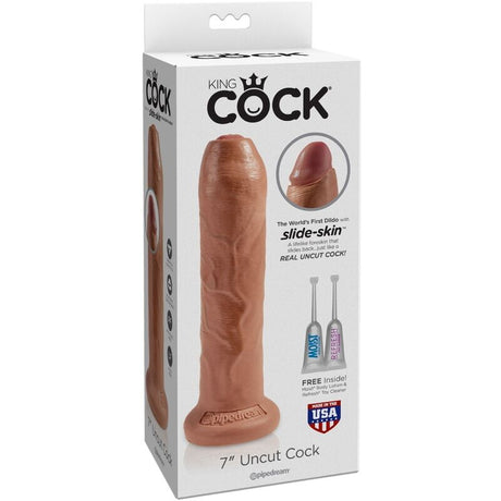 Realistischer Dildo Ungeschnittener Realistischer Penis Karamell 17,8 x 14,2 cm.2