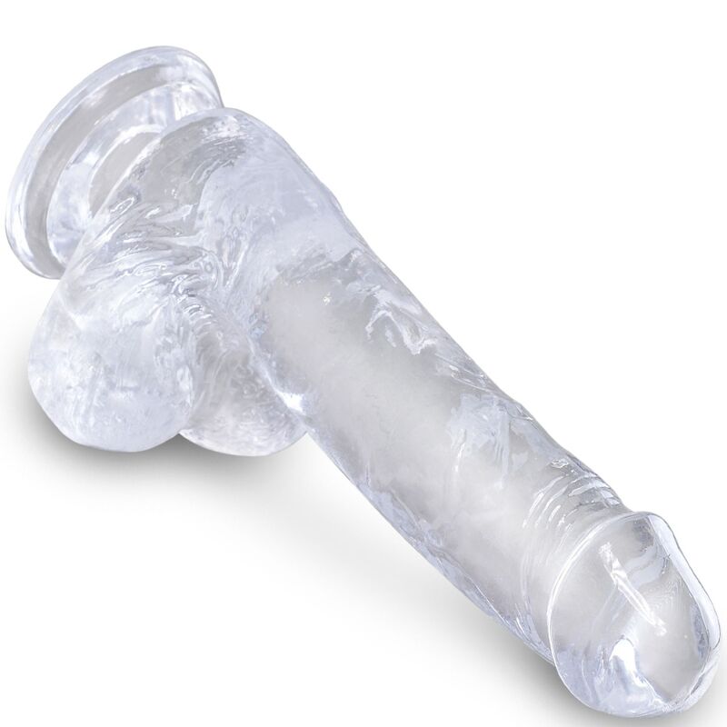 King Cock - Clear Realistischer Penis mit Eieren 13.5 cm Transparent