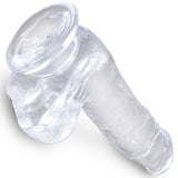 King Cock - Clear Realistischer Penis mit Eieren 13.5 cm Transparent