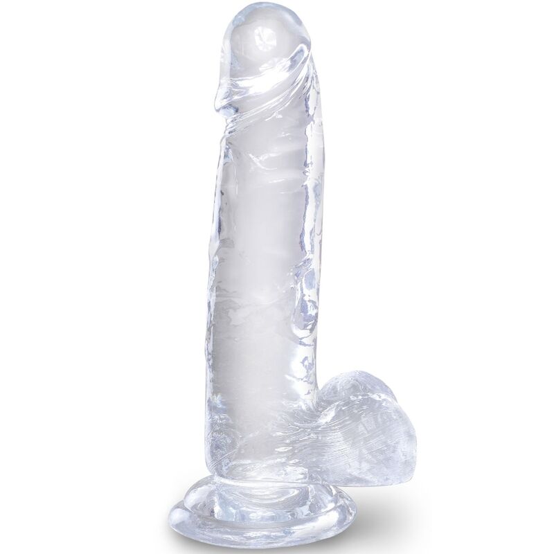 King Cock - Clear Realistischer Penis mit Eieren 15.2 cm Transparent