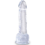 King Cock - Clear Realistischer Penis mit Eieren 15.2 cm Transparent