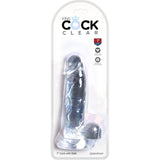 King Cock - Clear Realistischer Penis mit Eieren 15.2 cm Transparent
