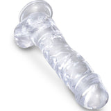 King Cock - Clear Realistischer Penis mit Eieren 16.5 cm Transparent
