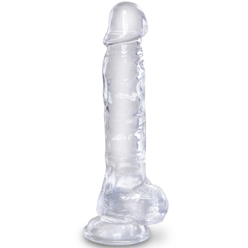 King Cock - Clear Realistischer Penis mit Eieren 16.5 cm Transparent