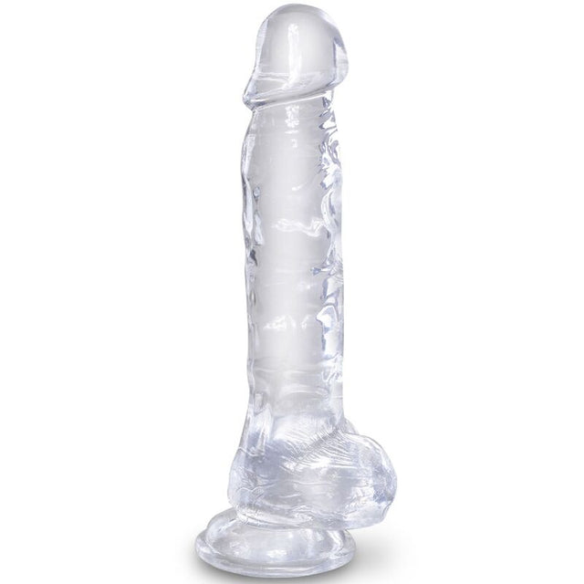 King Cock - Clear Realistischer Penis mit Eieren 16.5 cm Transparent