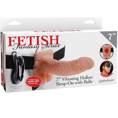 Strap-on Verstellbares Gurt mit Fernbedienung Realistischer Penis mit Hoden Weiß 17,8 x.5