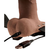Fetish Fantasy Series - Verstellbares Gurt Realistischer Penis mit Wiederaufladbaren Hoden und Vibrator 15 cm
