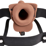 Fetish Fantasy Series - Verstellbares Gurt Realistischer Penis mit Wiederaufladbaren Hoden und Vibrator 15 cm