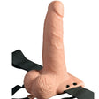 Fetish Fantasy Series - Verstellbares Gurt mit Fernbedienung, Realistischer Penis mit Wiederaufladbaren Hoden und Vibrator 15 cm