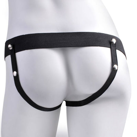 Fetish Fantasy Series - Verstellbares Gurt Realistischer Penis mit Wiederaufladbaren Bllen und Vibrator 17,8 cm