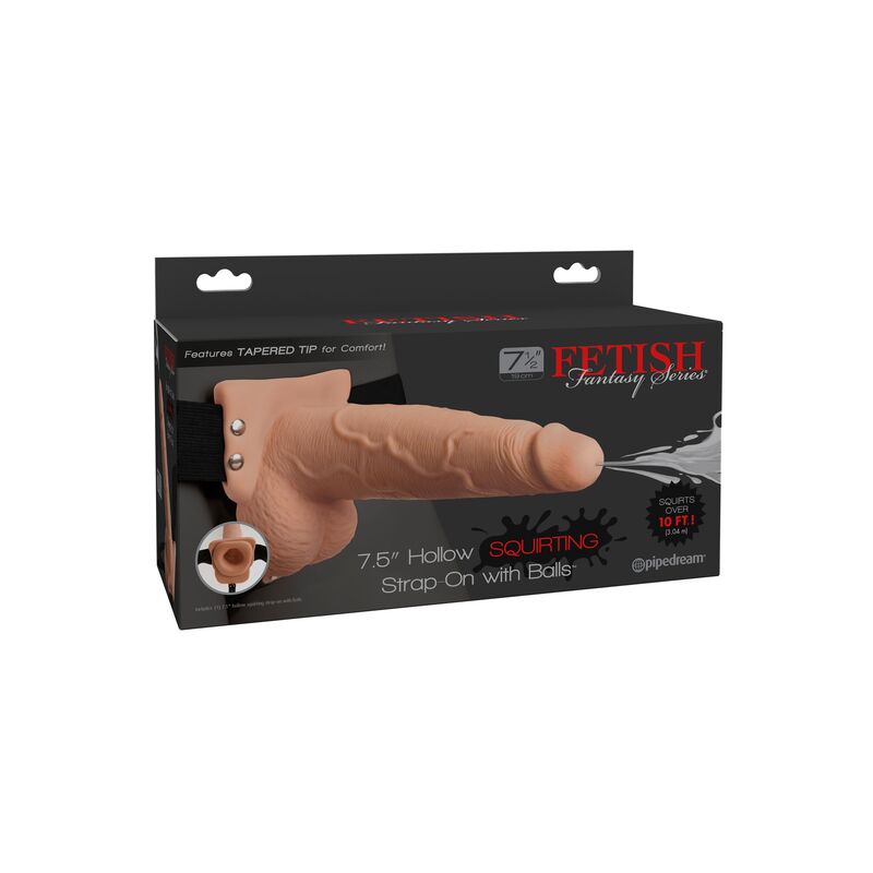 Fetish Fantasy Series - Serie - Verstellbares Gurt Realistischer Penis mit Spritzenden Bllen 19 cm