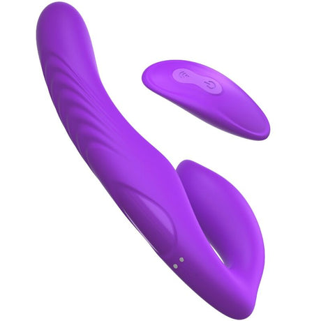 Fantasy for Her - Doppelpenetrationsvibrator mit Fernbedienung, 9 Violette Stufen