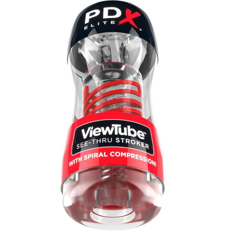 Masturbator Stroker Viewtube 2 Spiralkompression Transparent 17 x 5 cm.1
