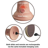 King Cock - Elite Realistischer Dildo Vibrator & Silikon Fernbedienung 23 cm