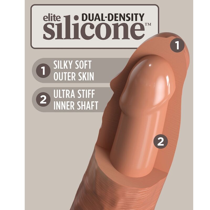 King Cock - Elite Bequemer Verstellbarer Gurt mit Dildo 17.8 cm