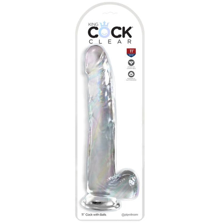 Dildo Clear mit Hoden Transparent 24,8 x 5,1 cm.1