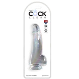 King Cock - Clear Dildo mit Hoden 15.2 cm Transparent