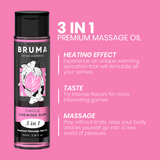 Bruma - Premium-Massageöl mit Wärmeeffekt, Gum-Geschmack 3 in 1 - 100 ml