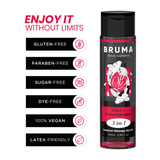 Bruma - Premium-Massageöl mit Wärmeeffekt, Erdbeere-Geschmack 3 in 1 - 100 ml