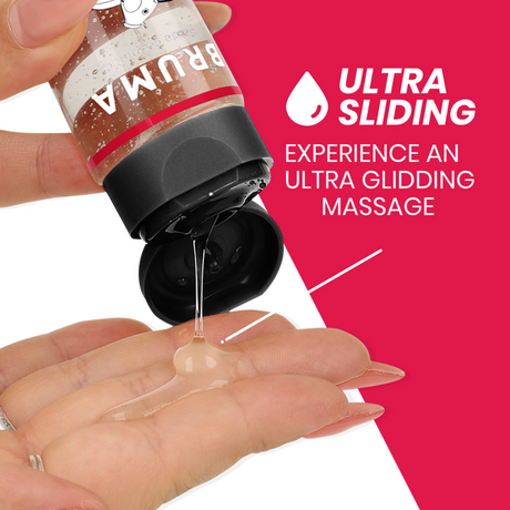 Bruma - Premium-Massageöl mit Wärmeeffekt, Erdbeere-Geschmack 3 in 1 - 100 ml