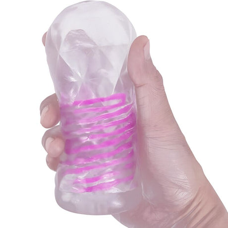 Masturbator Fantasy Männlicher mit Innenspirale und Transparenten Bllen.6