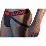 Macho - Mx26x2 Jock Schwarz/Rot L