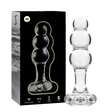 Nebula Series by Ibiza - Modell 1 Stecker Borosilikatglas Transparent 10.5 cm-x-3 cm
