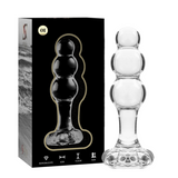 Nebula Series by Ibiza - Modell 1 Stecker Borosilikatglas Transparent 10.5 cm-x-3 cm