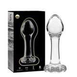 Nebula Series by Ibiza - Modell 2 Analplug Borosilikatglas Klar 11 cm-x-3.5 cm