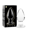 Analplug Nebula Modell 3 aus Glas Transparent 11 x 5 cm