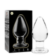 Nebula Series by Ibiza - Modell 3 Analplug Borosilikatglas Transparent 11 cm-x-5 cm