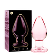 Nebula Series by Ibiza - Modell 3 Analplug Borosilikatglas Rosa 11 cm-x-5 cm