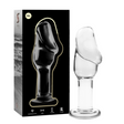 Nebula Series by Ibiza - Modell 6 Analplug Borosilikatglas Klar 12.5 cm-x-4 cm