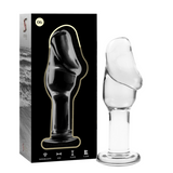 Nebula Series by Ibiza - Modell 6 Analplug Borosilikatglas Klar 12.5 cm-x-4 cm